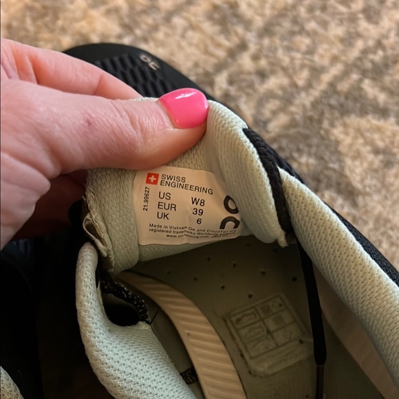 On Running Black and White Sneakers - Picture 6 of 7